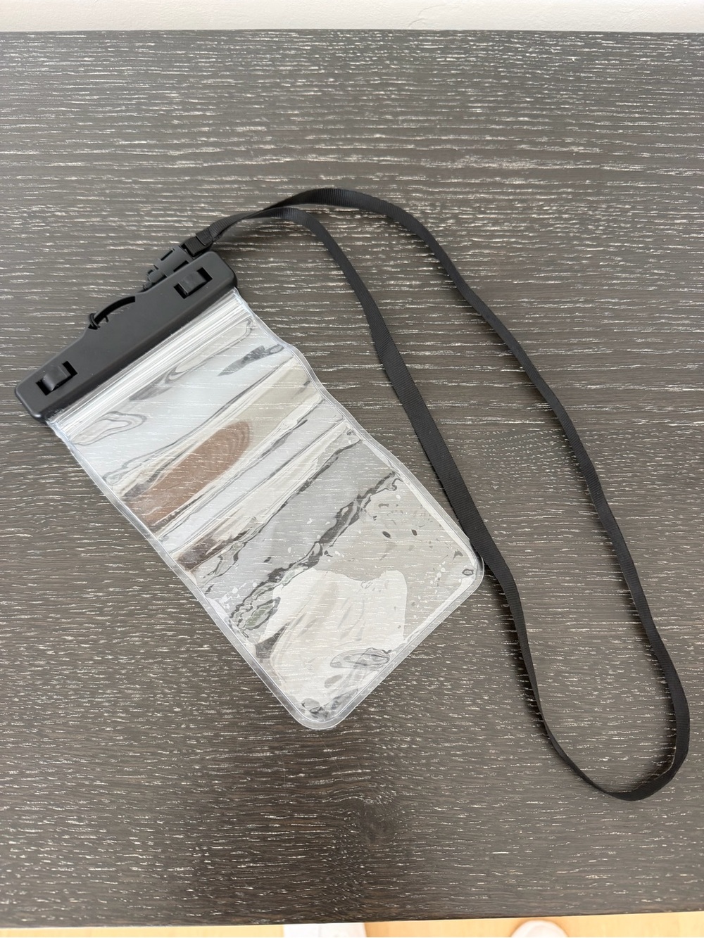 Amazon Clear Waterproof Phone Pouch with Black Lanyard